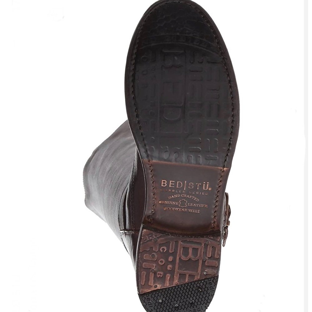 Bed|Stu Riding Boots - Brown Distressed - Picture 6 of 6